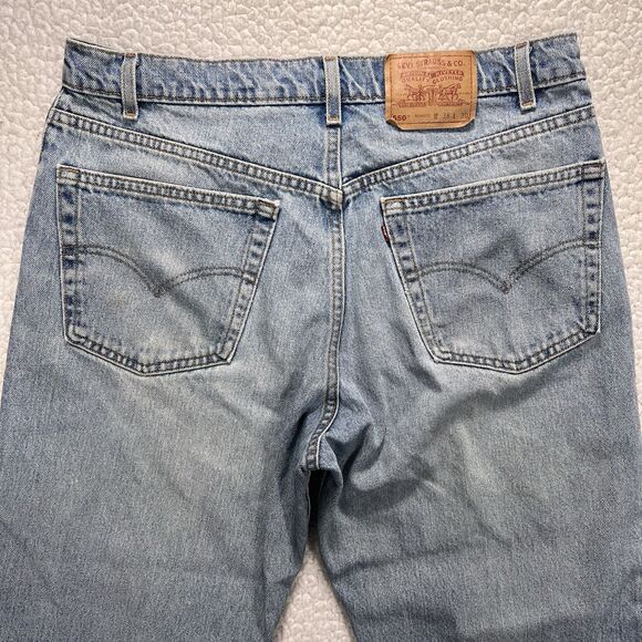 VTG Levi’s 550 Jeans Men’s 38x30 (Actual 37x30) Relaxed Fit Denim USA 90s Grunge - Picture 3 of 14